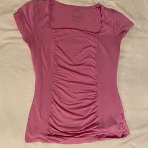 INC Short Sleeved Pink Top